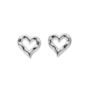 Puff Heart Earrings Silver - Syster P - Beliebter Schmuck für alle Gelegenheiten