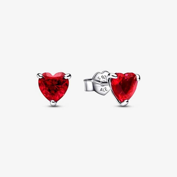 Red Heart Stud Earrings - PANDORA - Suuri valikoima & ilmainen lahjapaketointi - Nordicspectra.fi
