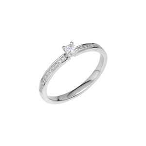 Glimmer A02 White Gold - Wedding & engagement rings - Schalins - Scandinavian design - Nordic Spectra