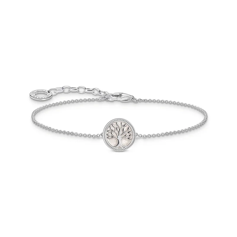 Thomas Sabo - Armband med Tree of Love med Vit Emalj