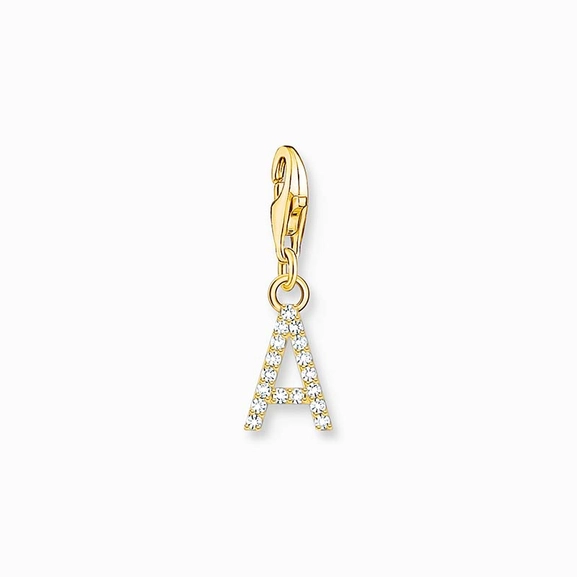 Buchstabe A Gold Steinanhänger - Thomas Sabo - Nordic Spectra