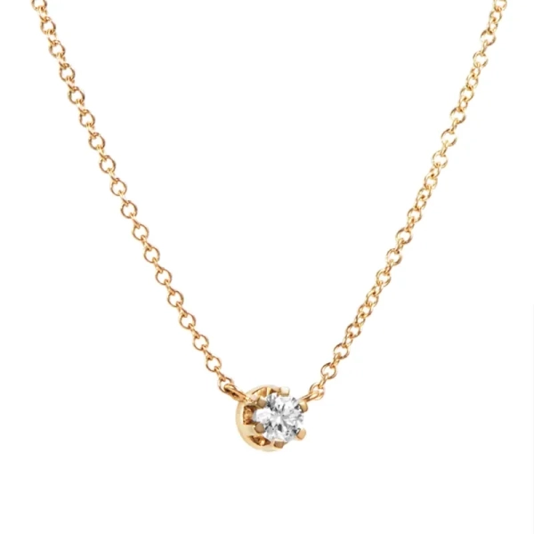 Crown & Stars Necklace 0.30ct Gold - Efva Attling - Skandinavisches Design - Nordic Spectra