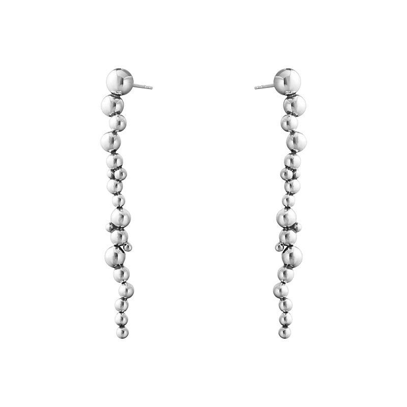 Georg Jensen - Moonlight Grapes Långa Hängande Stiftörhängen