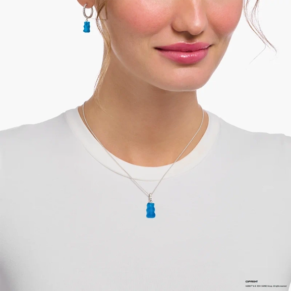 HARIBO Halsband med Blå Gummibjörn - Thomas Sabo - Snabb leverans & paketinslagning - Nordic Spectra
