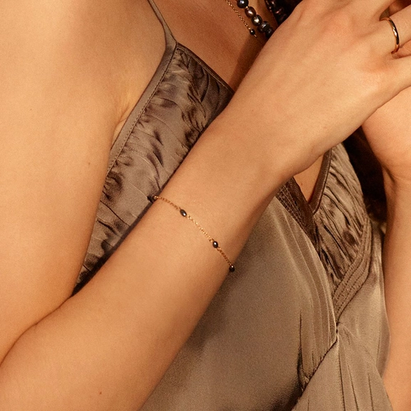 Perla Mini Bracelet Multi Teal Gold - Edblad - Snabb frakt & paketinslagning - Nordicspectra.se