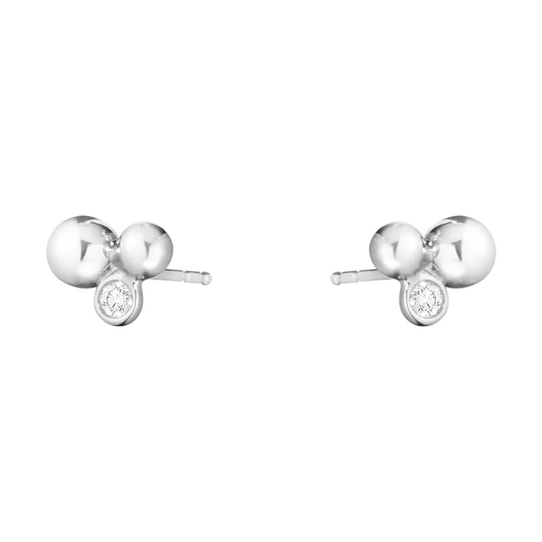 Moonlight Grapes Örhängen Tre Druvor med Diamanter - Georg Jensen örhängen - Snabb frakt & paketinslagning - Nordicspectra.se