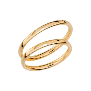 SR1015-2 Guld - Vigsel- & förlovningsringar - Schalins - Fri storleksändring* - Nordic Spectra