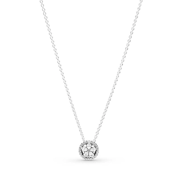 Funkelnde Schneeflocke Collier-Halskette von PANDORA, Schneller Versand - Nordicspectra.de