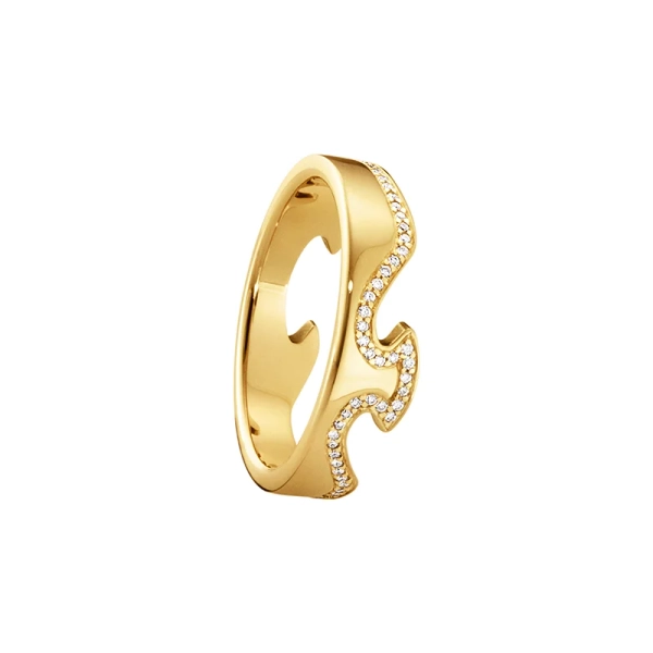 Fusion Outer Ring Gold & Diamonds - Georg Jensen - Designschmuck mit schnellen und sicheren Lieferungen - Nordic Spectra