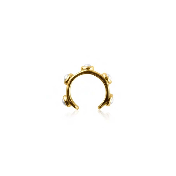 Funky Pearl Earcuff Gold - Sophie By Sophie - Snabb frakt & paketinslagning - Nordicspectra.se
