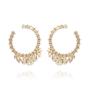 I Choose You Earrings Gold Crystal - Caroline Svedbom - Nopea toimitus ja lahjapakkaus