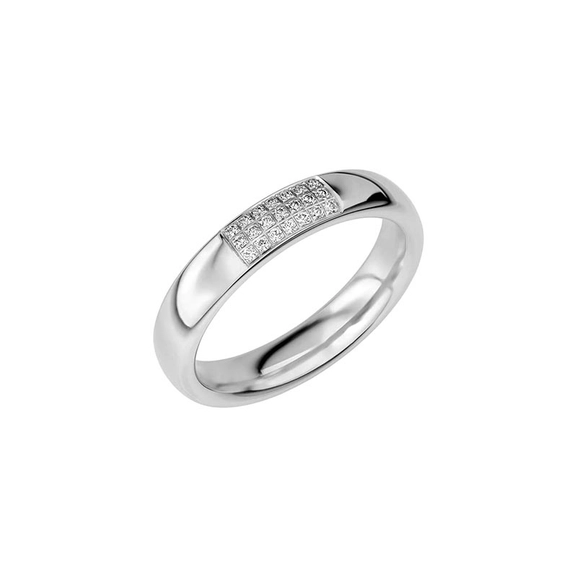 SR2005 White Gold - Wedding & engagement rings - Schalins - Scandinavian design - Nordic Spectra