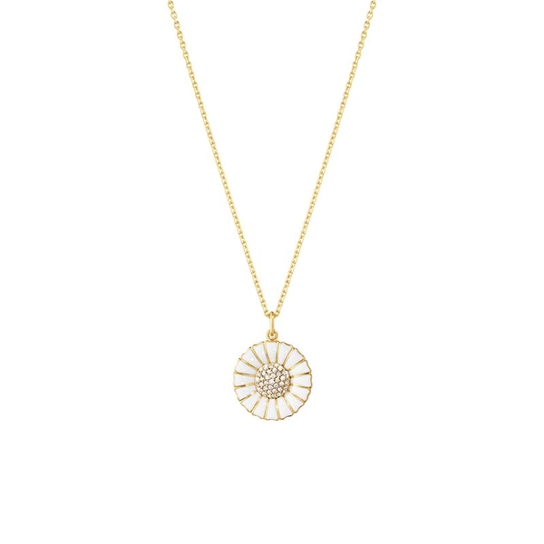 Daisy Medium Kette Silber Mit Diamant von Georg Jensen, Schneller Versand - Nordicspectra.de