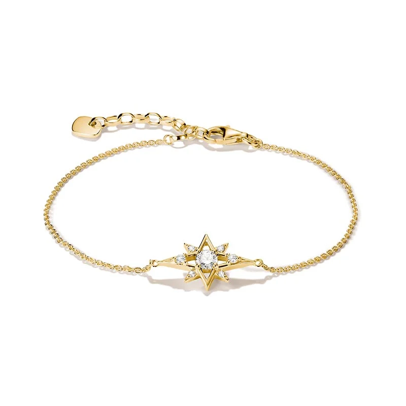 Thomas Sabo - Glittrande Stjärna Armband Guld