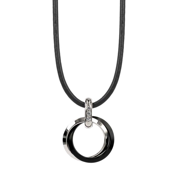CARRO Kort Halsband Stål/Svart - Astrid & Agnes - Snabb frakt & paketinslagning - Nordicspectra.se