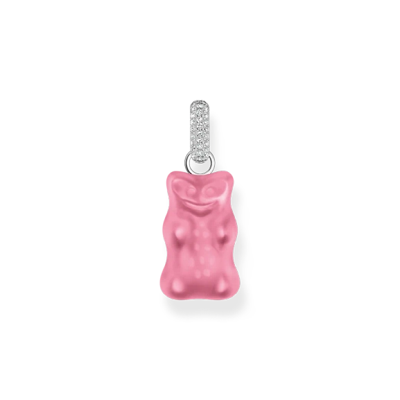 HARIBO Hängsmycke Rosa Gummibjörn med Glittrande Stenar - Thomas Sabo - Snabb leverans & paketinslagning - Nordic Spectra