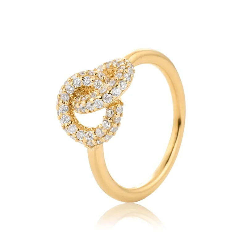 Carolina Gynning - The Knot Sparkling Ring Guld