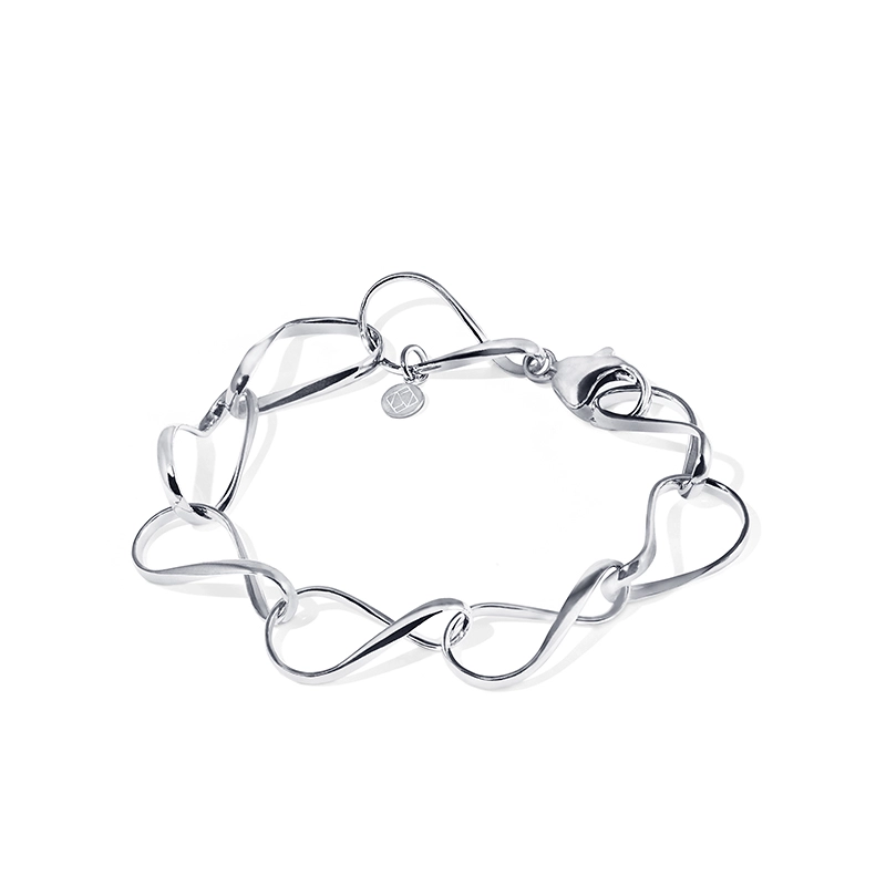 Nordic Spectra - Eternal Flow Armband Vitguld