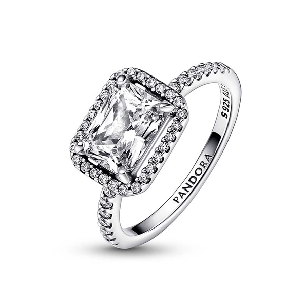 Rectangular Sparkling Halo Ring - PANDORA - Snabb frakt & paketinslagning - Nordicspectra.se