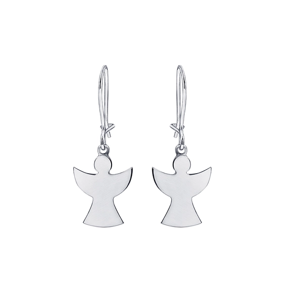 Guardian Angel Earrings White Gold - Nordic Spectra - Suuri valikoima & ilmainen lahjapaketointi - Nordicspectra.fi
