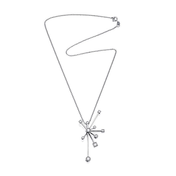 Kaboom & Stars Pendant White Gold - Efva Attling halsband - Snabb frakt & paketinslagning - Nordicspectra.se