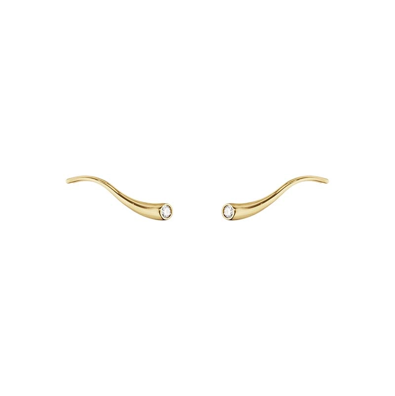 Magic Örhängen Cuff Guld med 0.12 ct Diamanter - Georg Jensen örhängen - Snabb frakt & paketinslagning - Nordicspectra.se