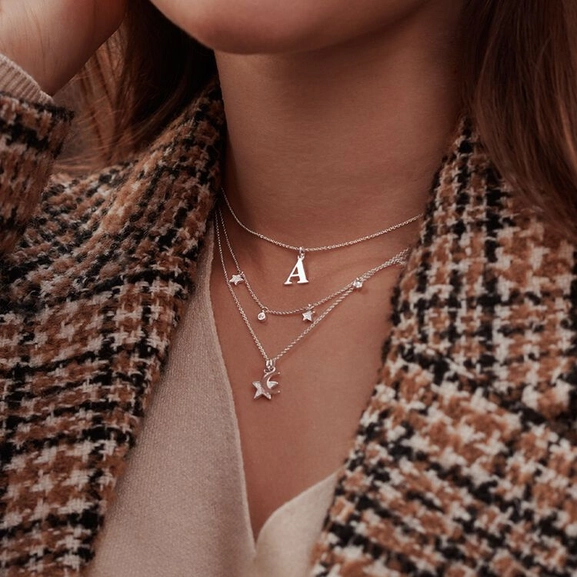 Bokstavshalsband - A - Thomas Sabo halsband - Snabb frakt & paketinslagning - Nordicspectra.se