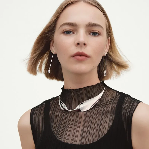 Vivianna Torun Långa Örhängen Bergkristall - Georg Jensen - Designsmycken med snabba & trygga leveranser - Nordic Spectra