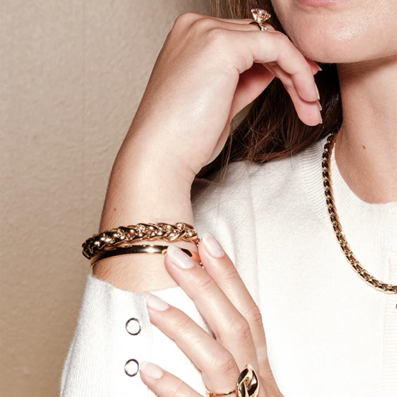 KAREN Armband 10 mm Guld - Astrid & Agnes - Nordic Spectra