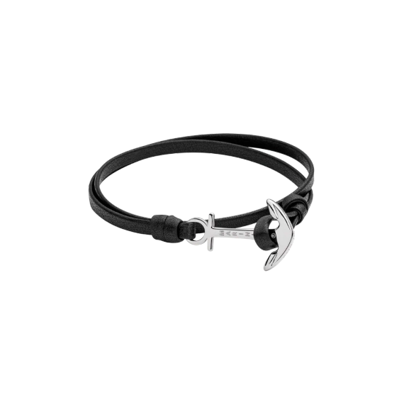 The Anchorband Midnight Black/Silver - Paul Hewitt – Schnelle Lieferungen – Kostenlose Verpackung - Nordic Spectra
