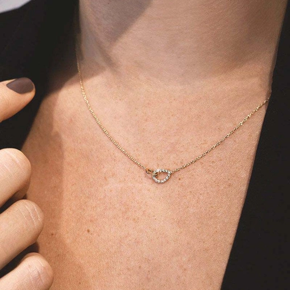 Together Drop Necklace Diamonds Gold Drakenberg Sjölin, Schneller Versand - Nordicspectra.de