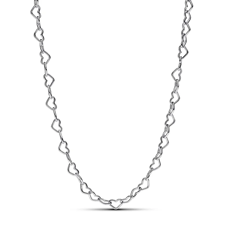PANDORA – Collierhalsband med Länkade Hjärtan