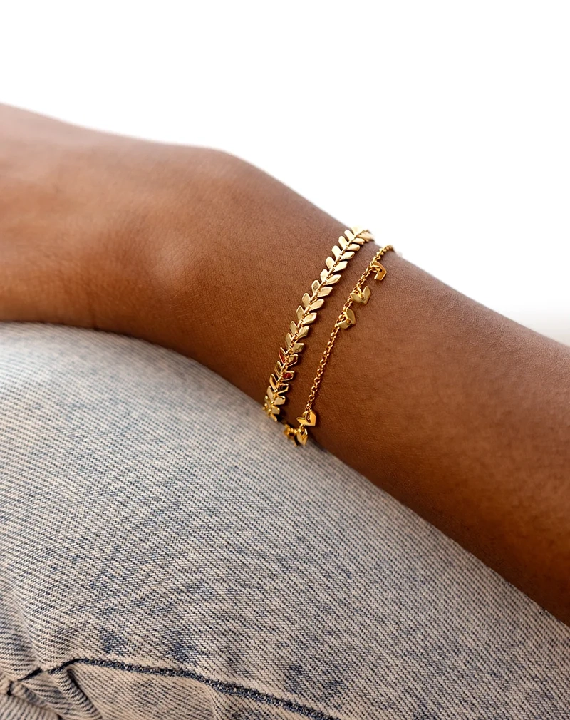 Layers Olivia Bracelet Gold - Syster P - Snabb leverans & Gratis paketinslagning - Nordic Spectra