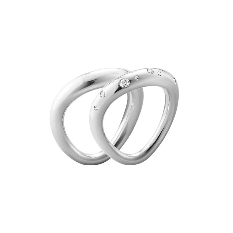 Offspring Ringkombination med Diamanter - Georg Jensen ringar - Snabb frakt & paketinslagning - Nordicspectra.se