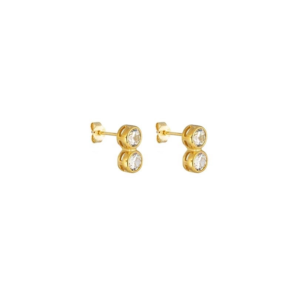 Cubic Twin Ear Gold -CU Jewellery - Snabb frakt & paketinslagning - Nordicspectra.se