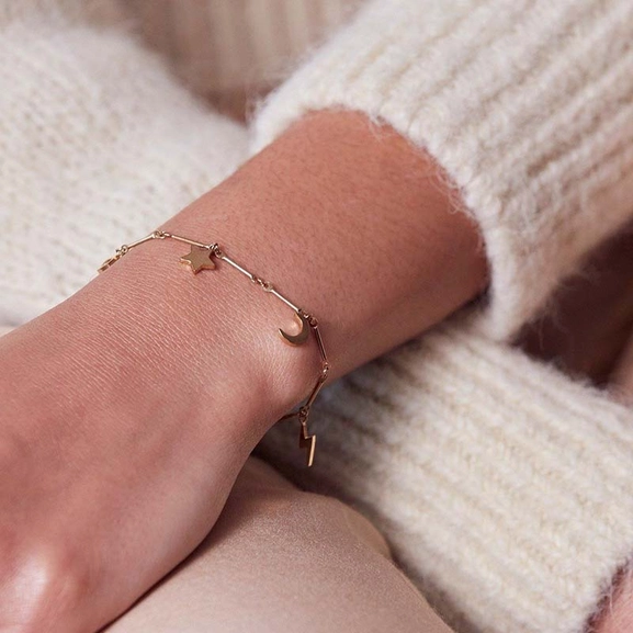 Charm Bracelet Multi Gold - Edblad - Snabb frakt & paketinslagning - Nordicspectra.se