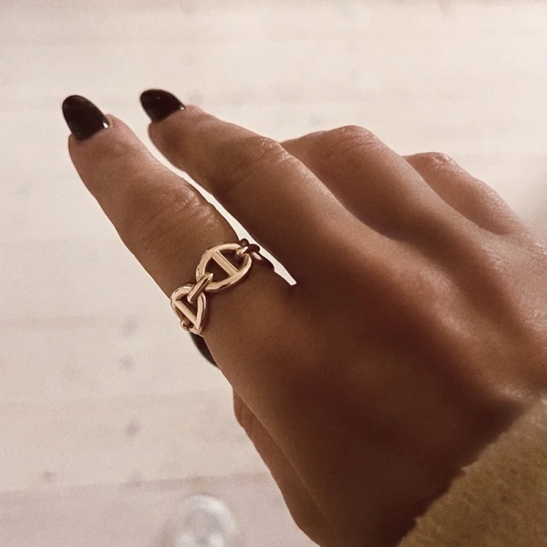 Anchor Ring Gold - Emma Israelsson - 1-2 dagars leverans &  gratis paketinslagning