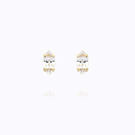 Petite Navette Earrings Gold Crystal - Caroline Svedbom - Nopea toimitus ja lahjapakkaus - Nordic Spectra
