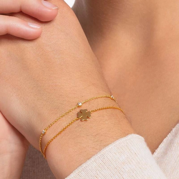 Armband Kleeblatt Gold von Thomas Sabo, Schneller Versand - Nordicspectra.de