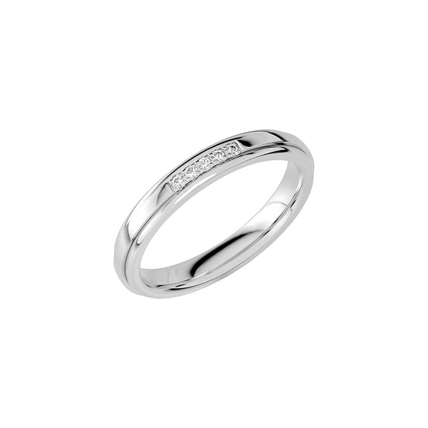 SR2031 White Gold - Wedding & engagement rings - Schalins - Scandinavian design - Nordic Spectra