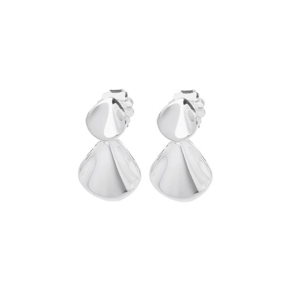 Hortensia Small Earrings i polerat silver från Drakenberg Sjölin