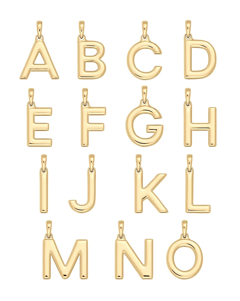 Initial A-Ö Charm Gold