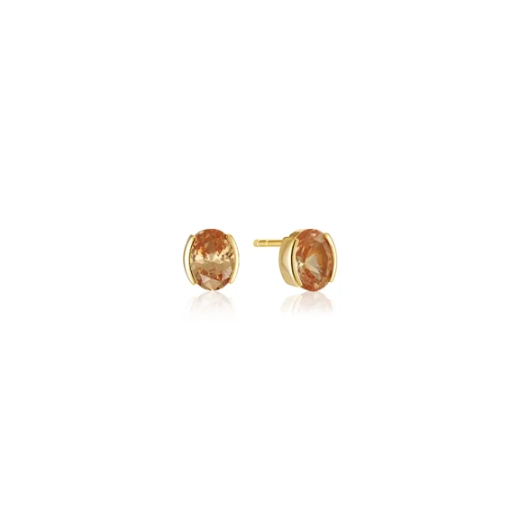 Ellisse Carezza Earrings Champagne Gold Sif Jakobsilta