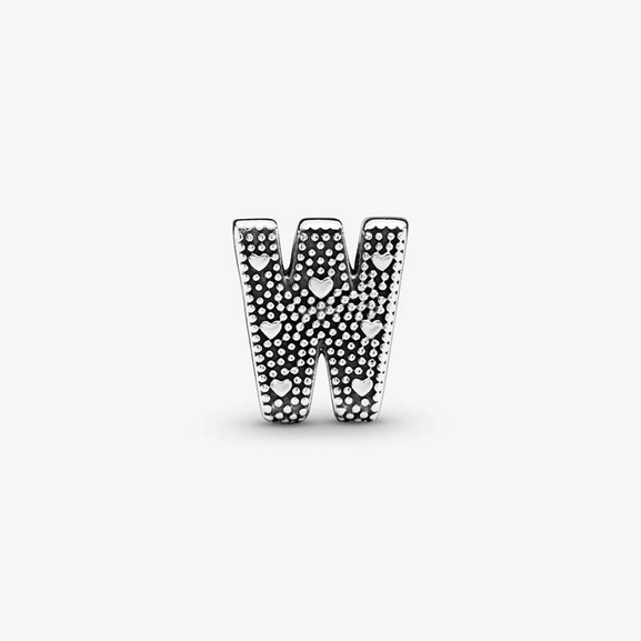 Letter W Alphabet Hela - PANDORA - Suuri valikoima & ilmainen lahjapaketointi - Nordicspectra.fi