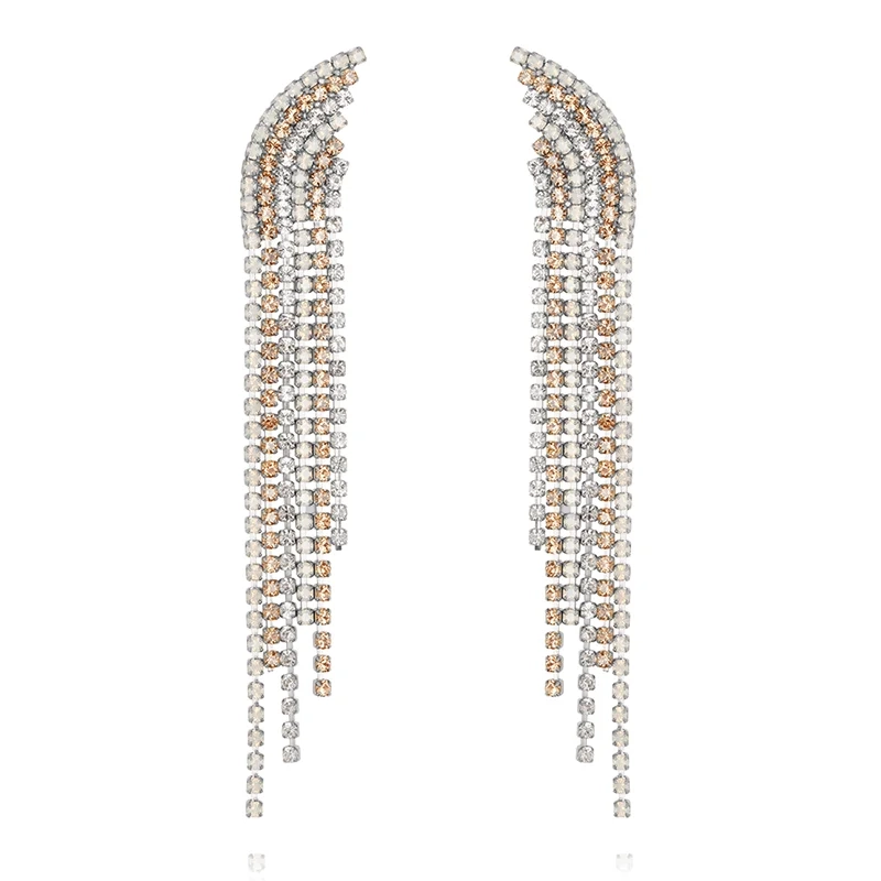 Caroline Svedbom - Diana Earrings Rhodium Golden Combo