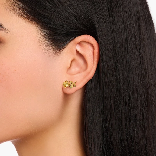 Örhängen Rosor Guld - Thomas Sabo - Snabb leverans & paketinslagning - Nordic Spectra