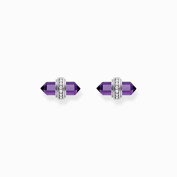 Örhängen Med Violett Onyx Och Kristall - Thomas Sabo - Snabb leverans & paketinslagning - Nordic Spectra