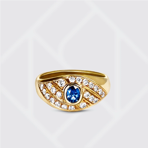 NS ONE 042 (RG Ring safir + brill) - Snabb frakt & fri paketinslagning - Nordicspectra.se