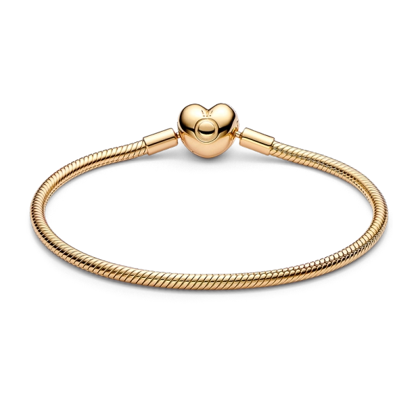Moments Heart Clasp Ormkedjearmband Guld - PANDORA - 1-2 dagar leverans - Gratis paketinslagning