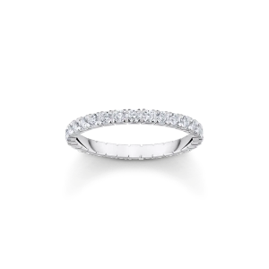 Ring in zartem Design mit weißen Steinen Silber - Thomas Sabo - Nordic Spectra